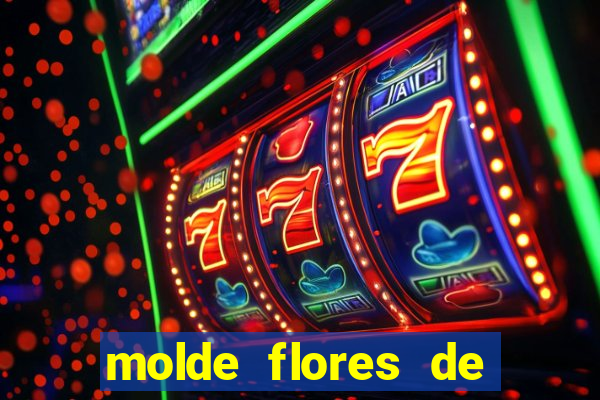 molde flores de papel para imprimir